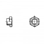 ОСТ 1 33059-80 Гайки шестигранные низкие самоконтрящиеся сталь, , , ОСТ 1 33059-80, , Гайки